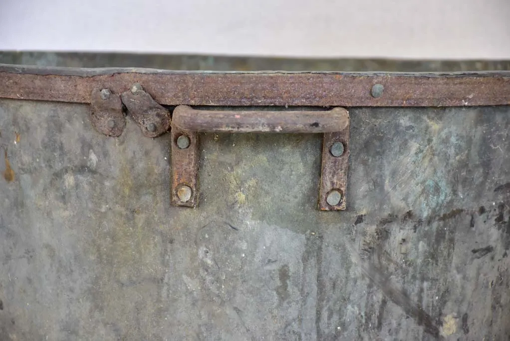 19th Century French winemaker's copper - riveted with two handles