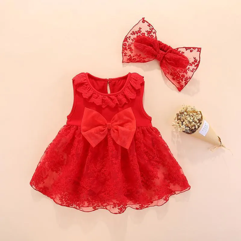 2-piece Dress & Headband for Baby Girl Wholesale Children's Clothing