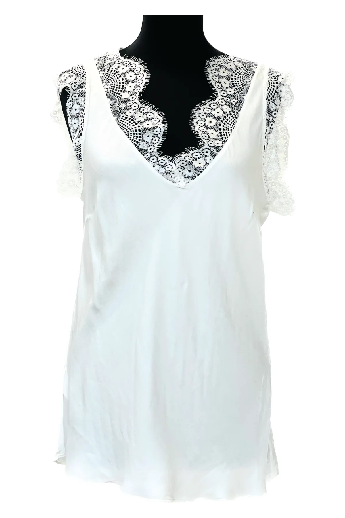 20% Off! Lana Lace Trim V Neck Top | Colours to choose!