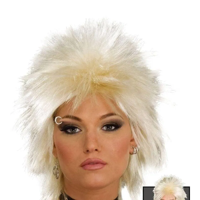 80s Rock Idol Blonde Wigs Unisex