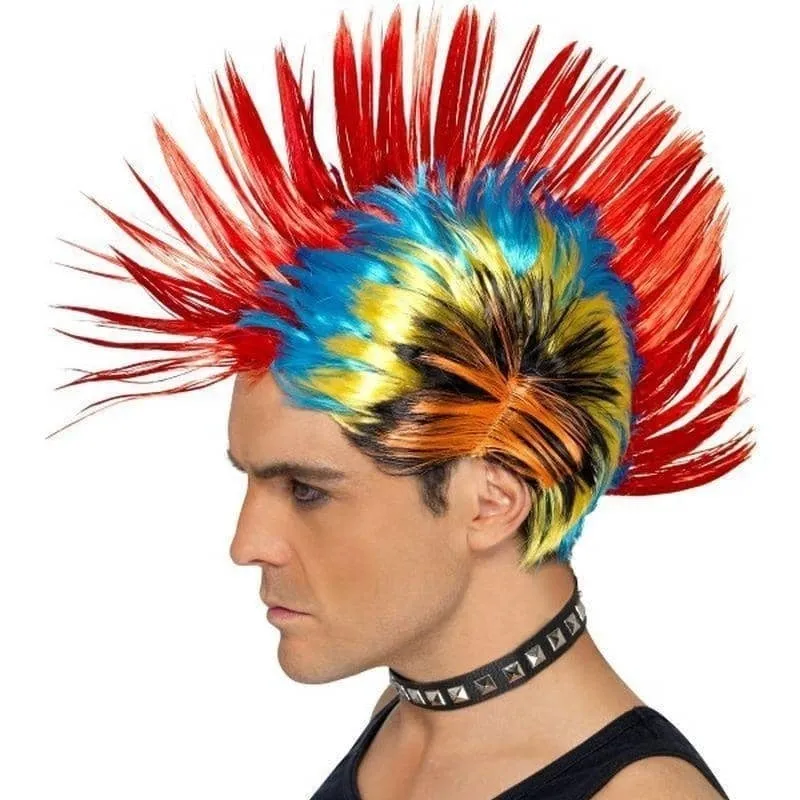 80s Street Punk Wig Mohawk Adult