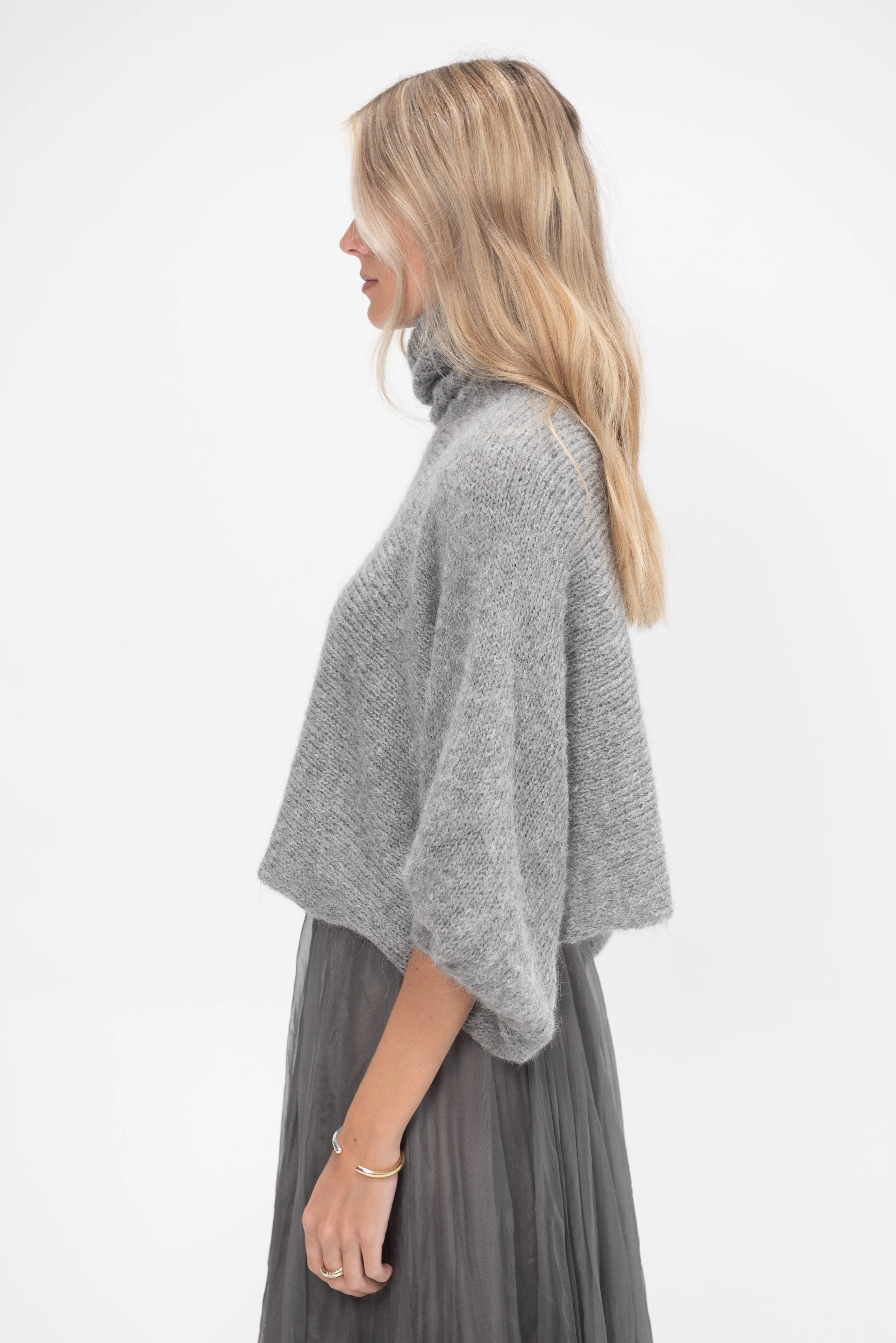 Alpaca Turtleneck, Grey