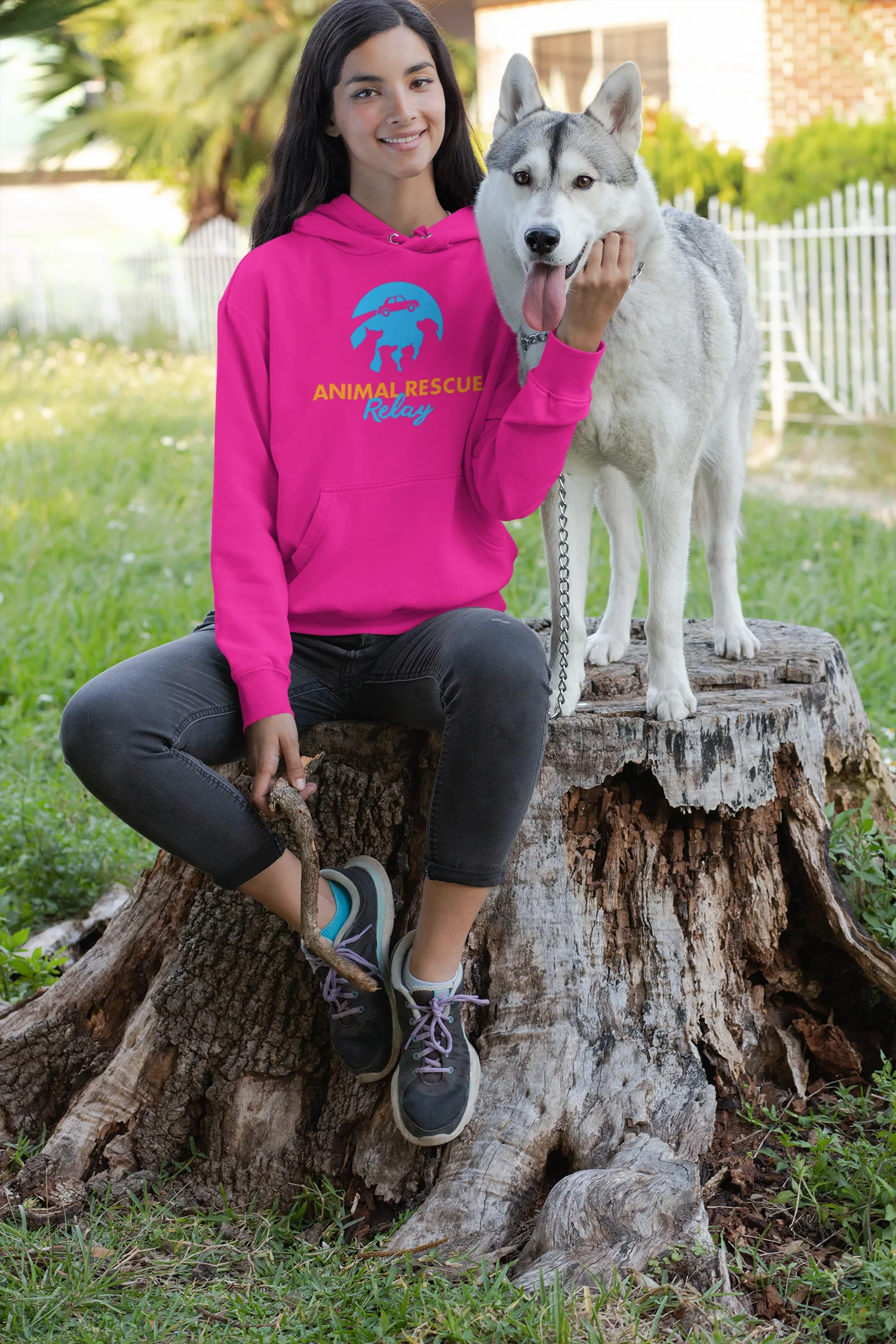 Animal Rescue Relay- Pullover Hoodie (Available in several colors)