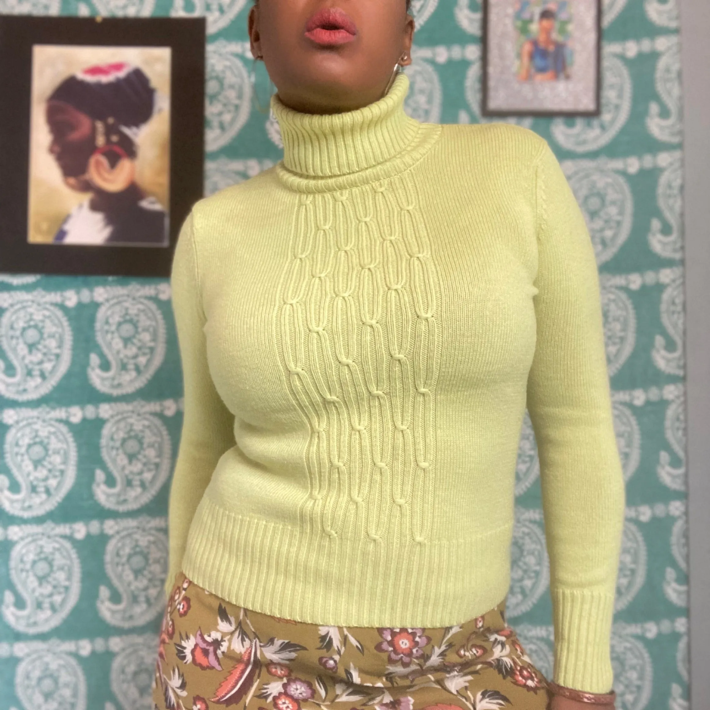 Ann Taylor Merino Wool Turtleneck Sweater Size M