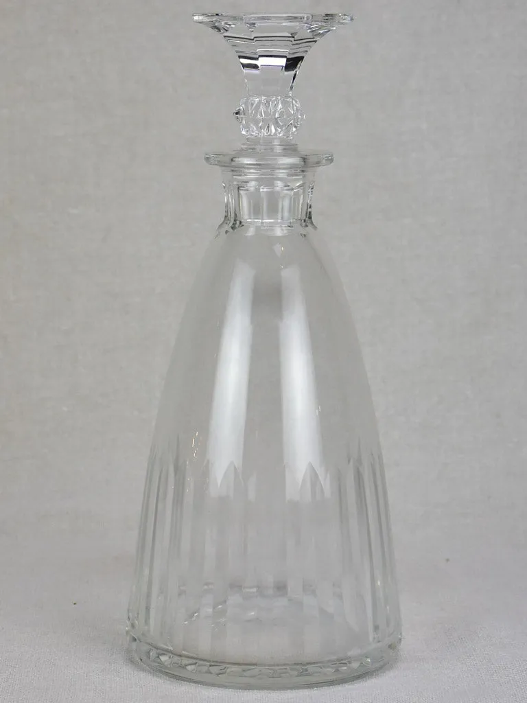 Antique French liqueur decanter with original stopper