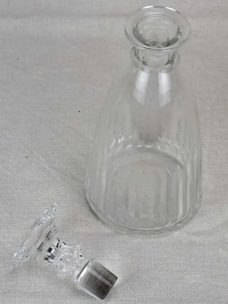 Antique French liqueur decanter with original stopper