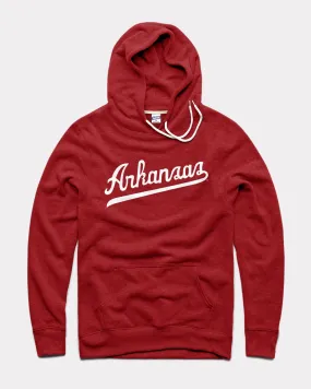 Arkansas Script Cardinal Hoodie