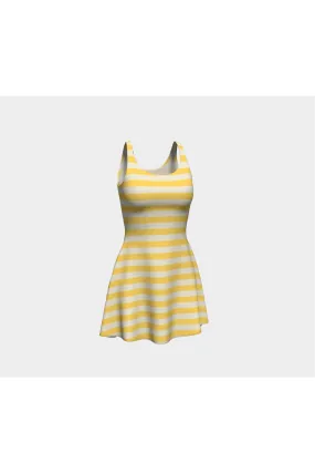 Aspen Gold Striped Flare Dress