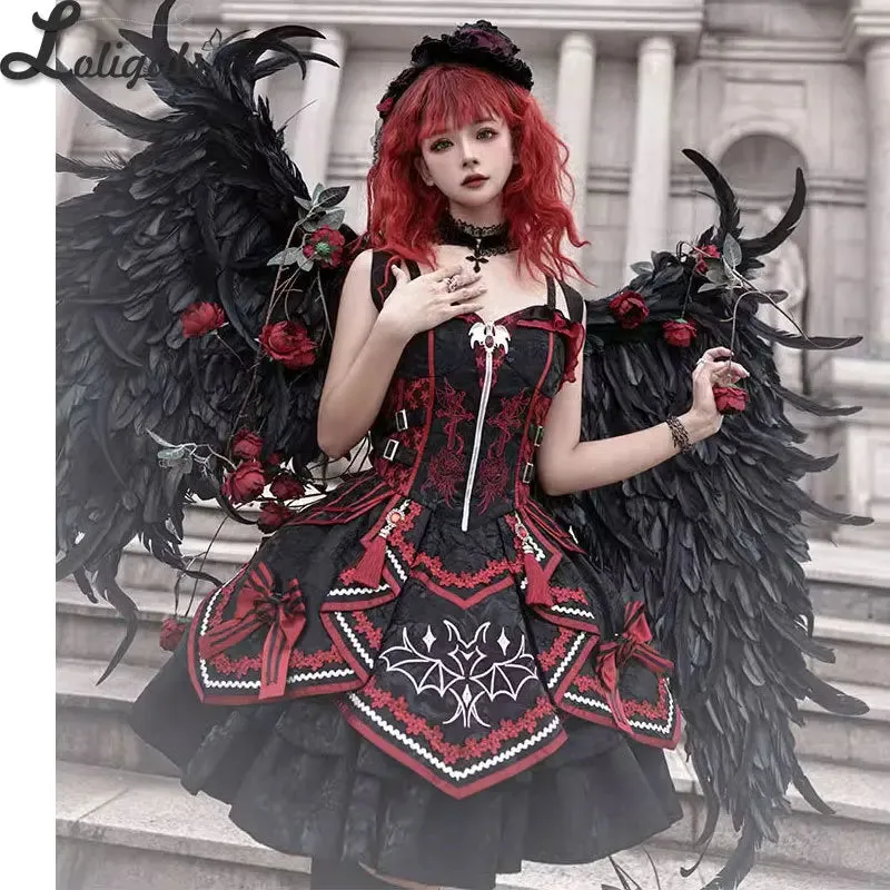 Bat Night ~ Gothic Lolita JSK Dress Halloween Costume by Ocelot