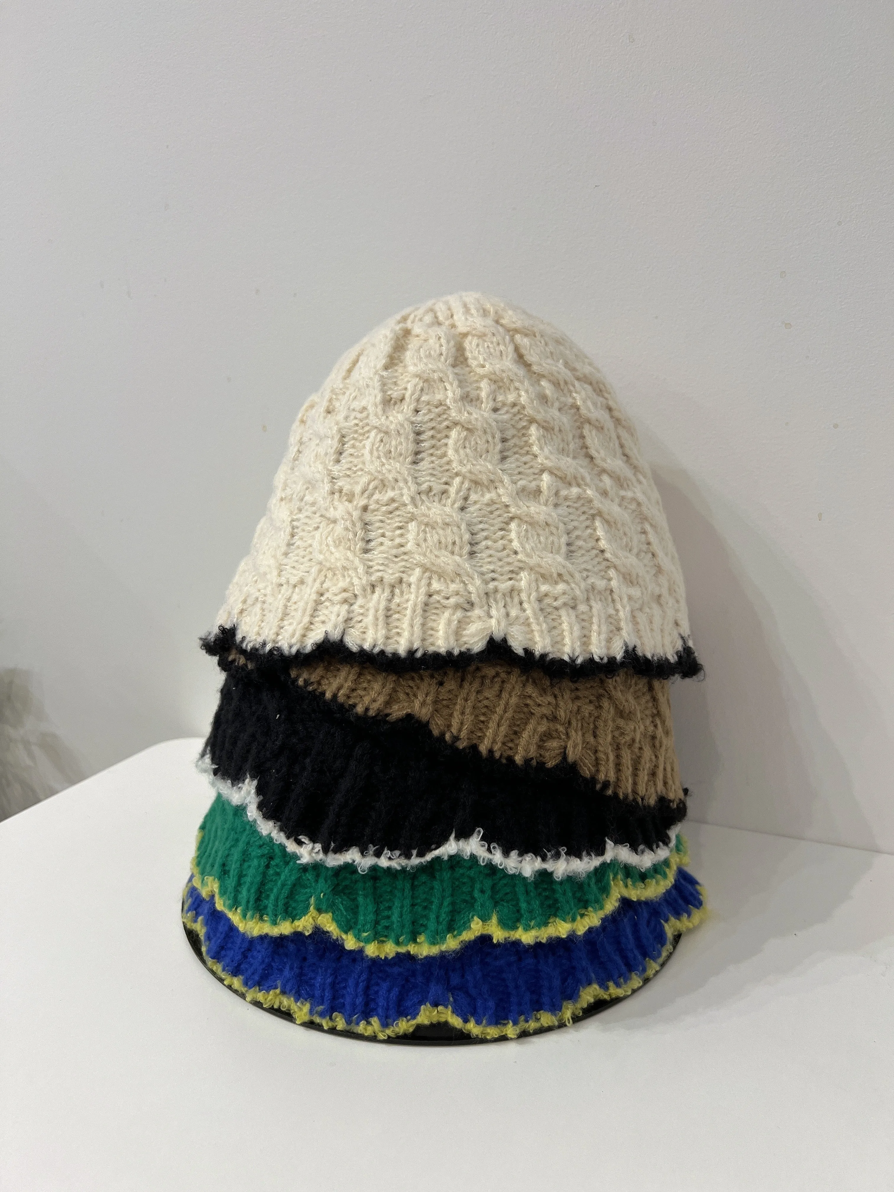 BBOKKA Cable knit bucket hat