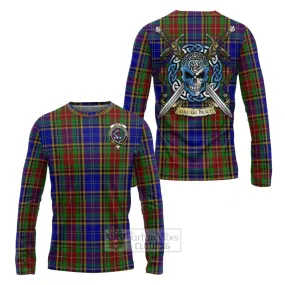 Beattie (Beatty) Tartan Long Sleeve T-Shirt with Family Crest Celtic Skull Style