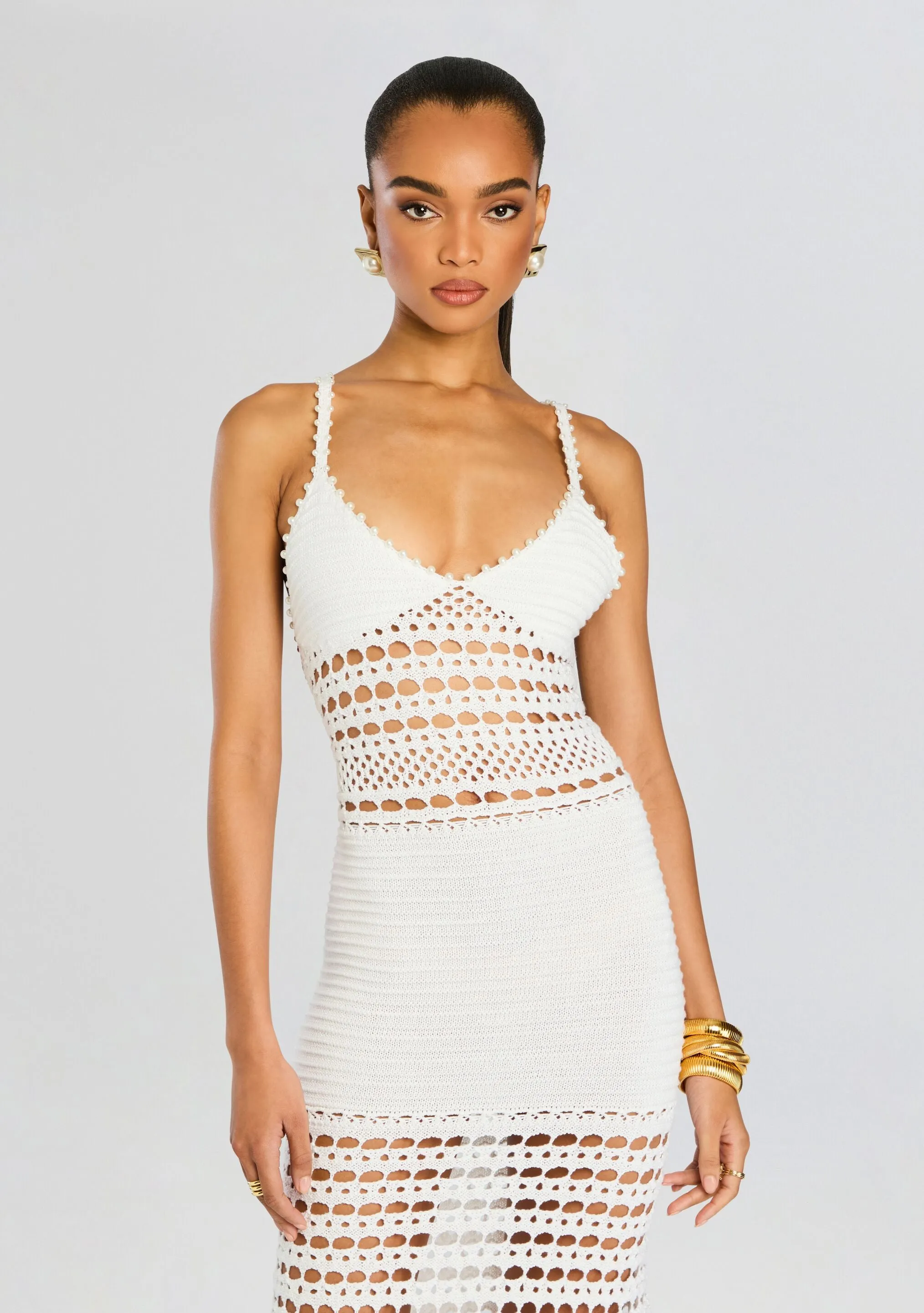 Belize Knit Crochet Dress