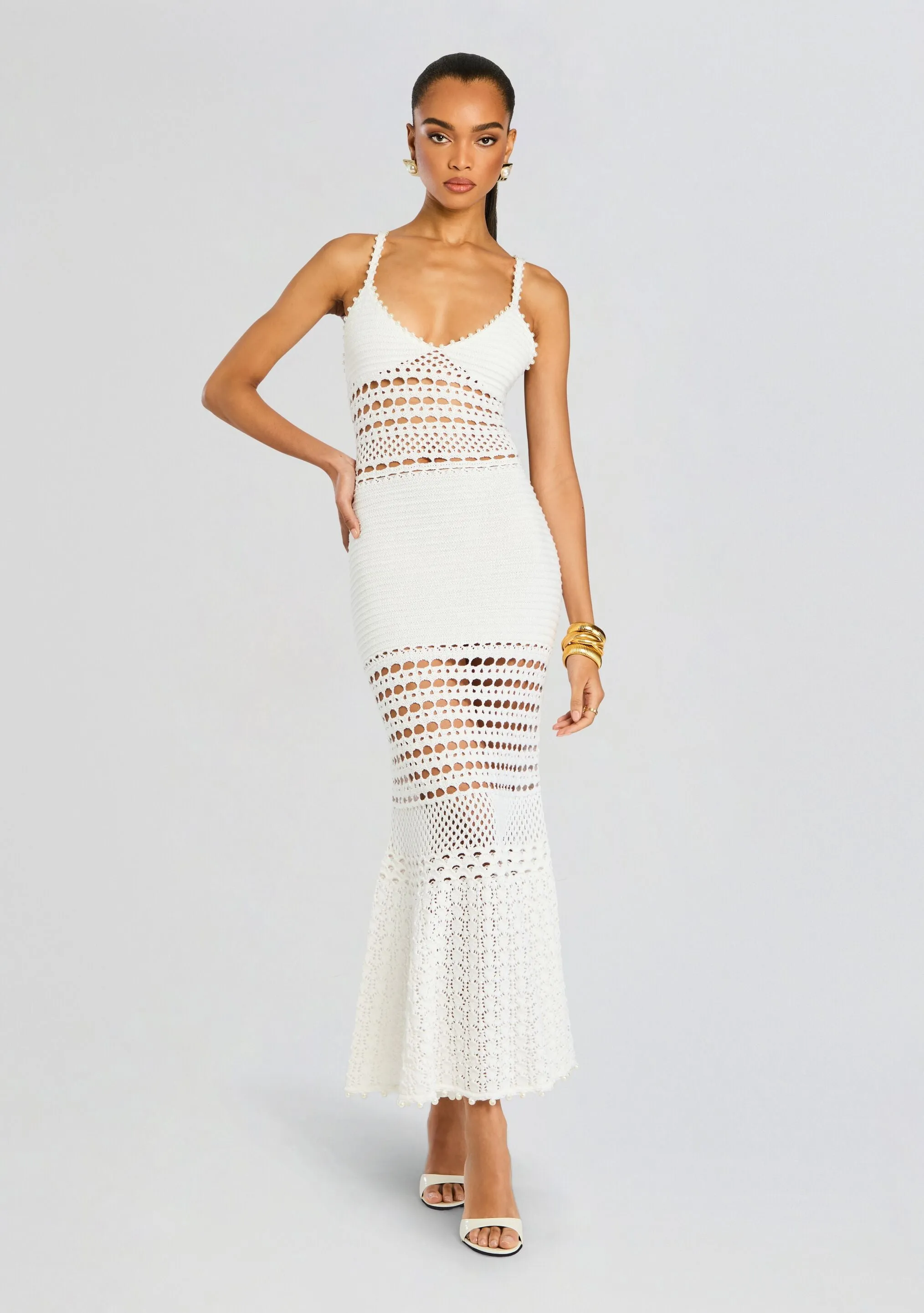 Belize Knit Crochet Dress