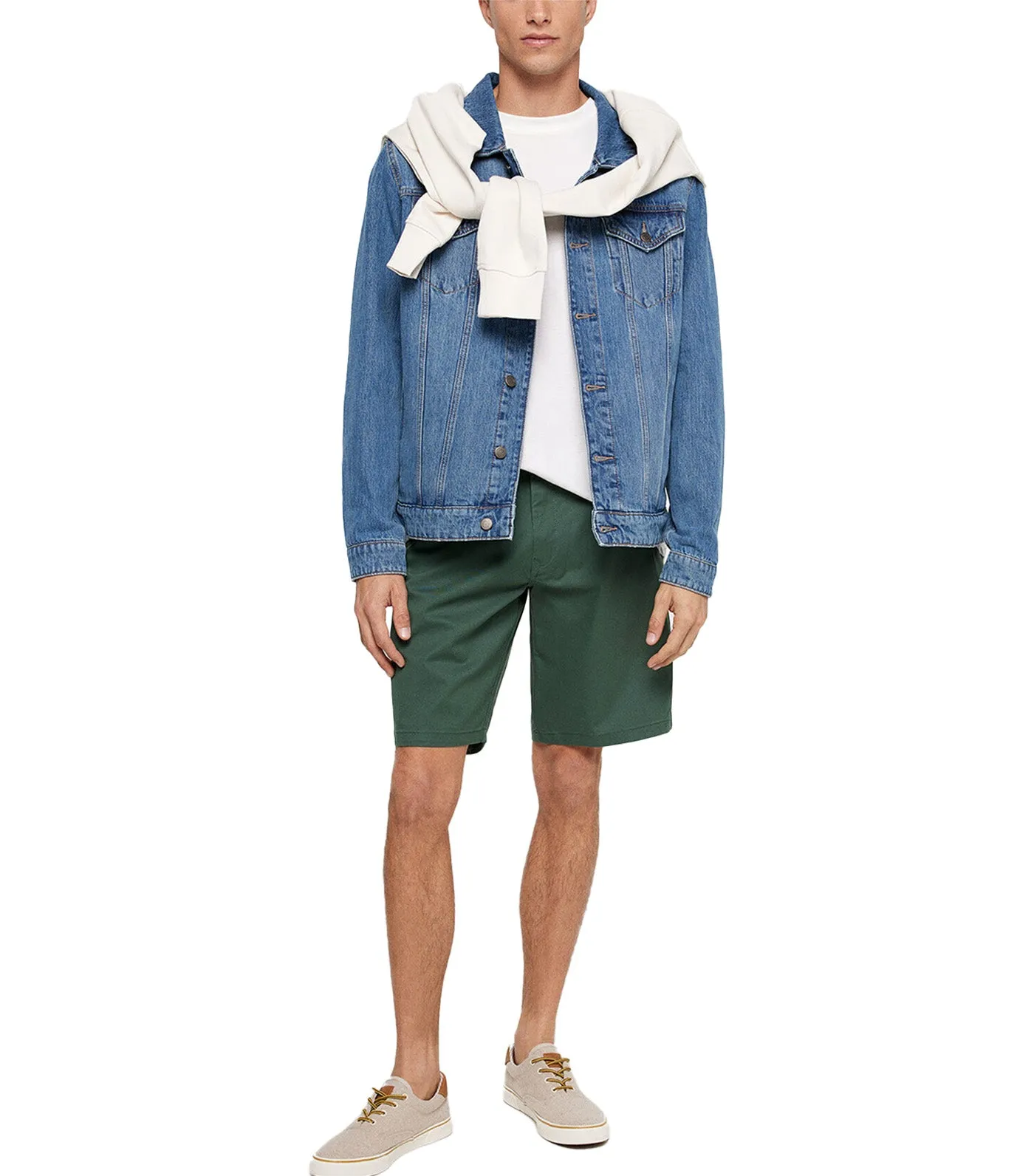 Bermuda Color Chino Shorts Green