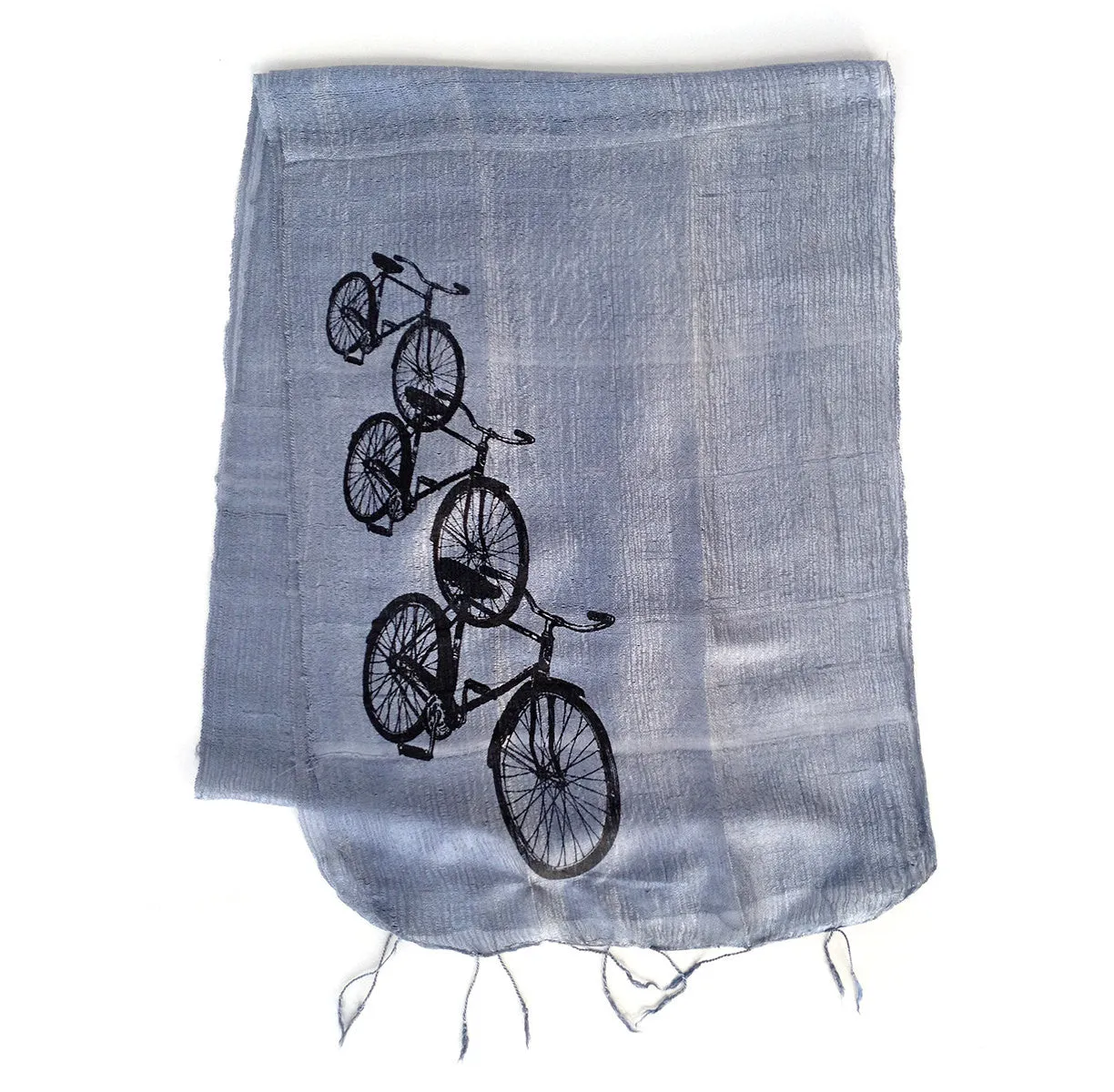 Bicycle Silk Scarf. Triple Cruiser.