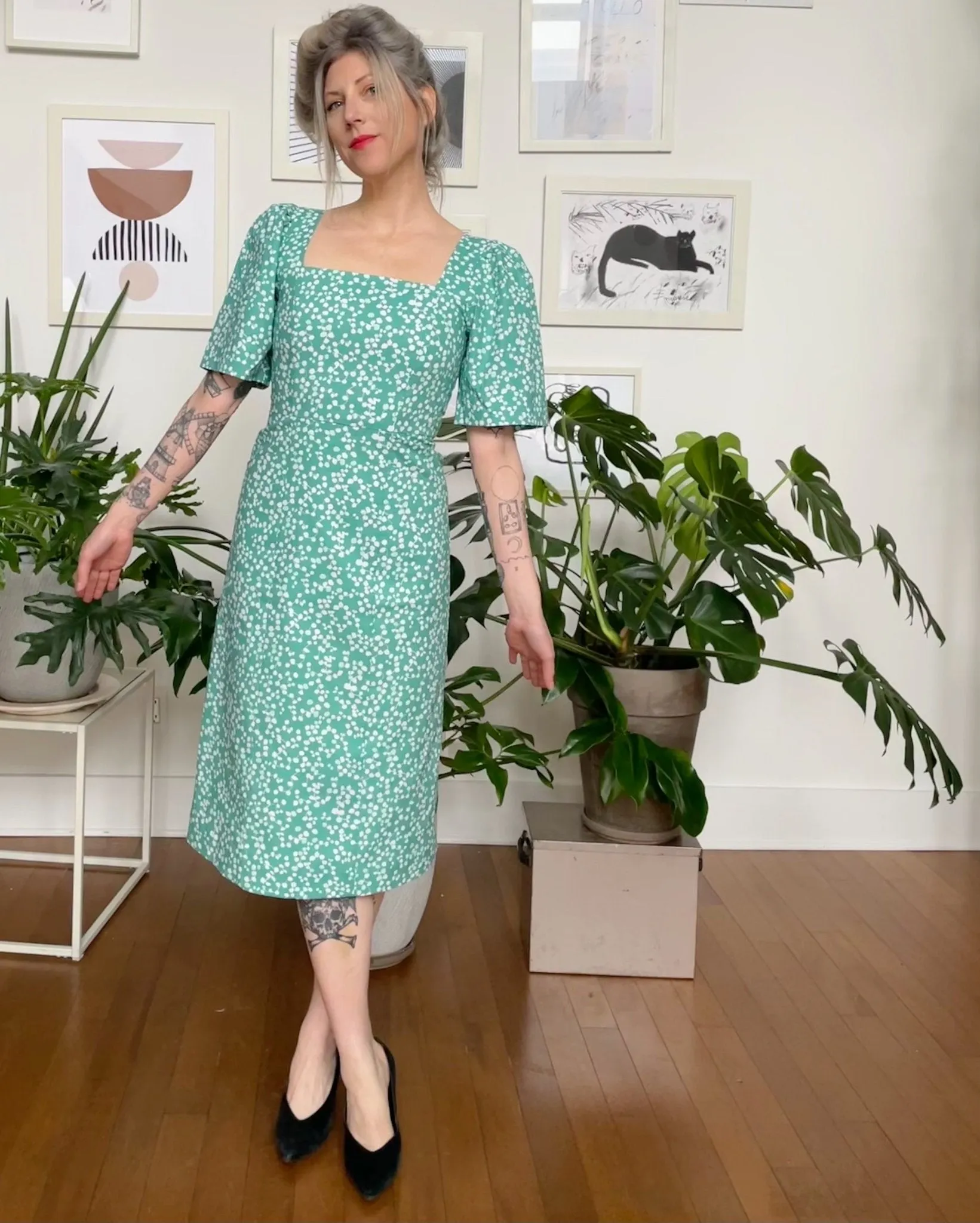 Birds of North America Maybird Dress - Tendril Traces (Online Exclusive)