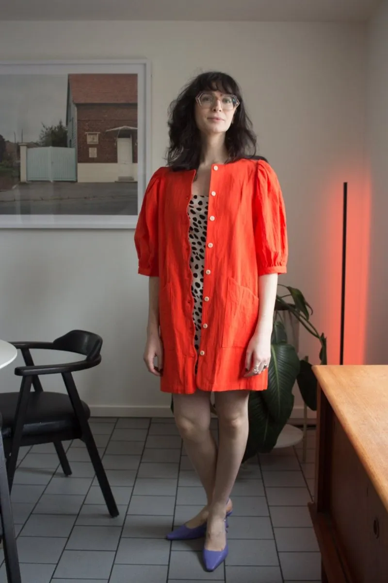 Birds of North America Wideawake Dress - Blood Orange (Online Exclusive)