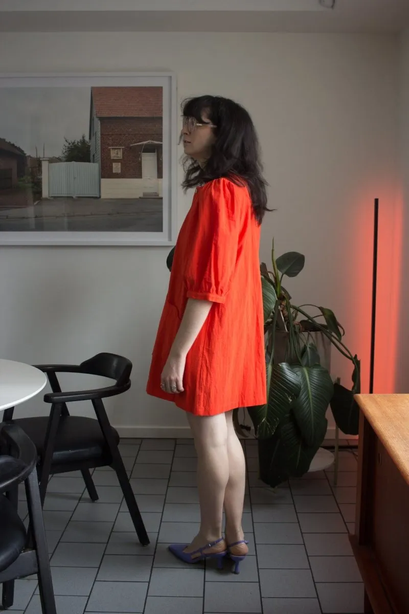 Birds of North America Wideawake Dress - Blood Orange (Online Exclusive)