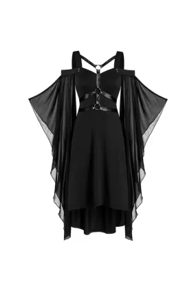 Black Gothic Dress with Harness