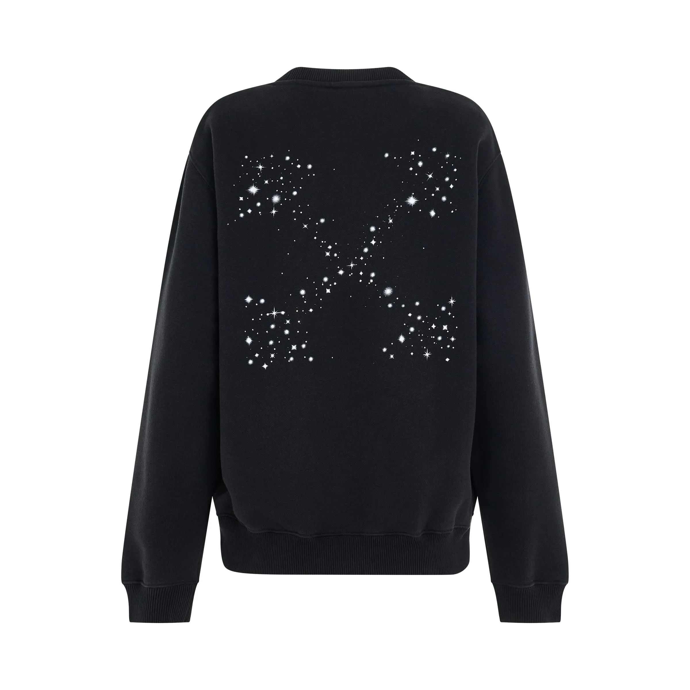 Bling Stars Arrow Sweatshirt in Black