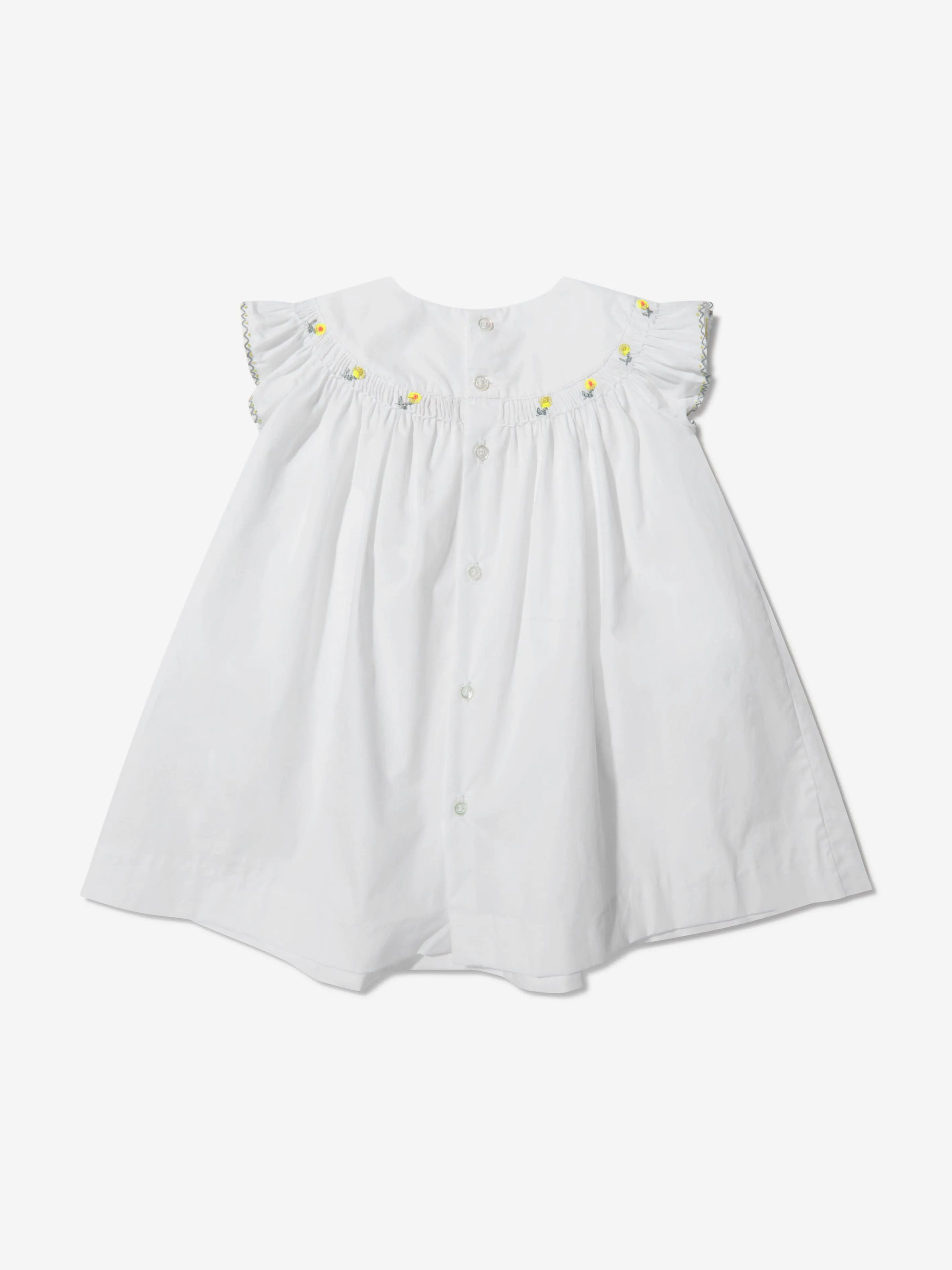 Bonpoint Baby Girls Cotton Poplin Embroidered Dress