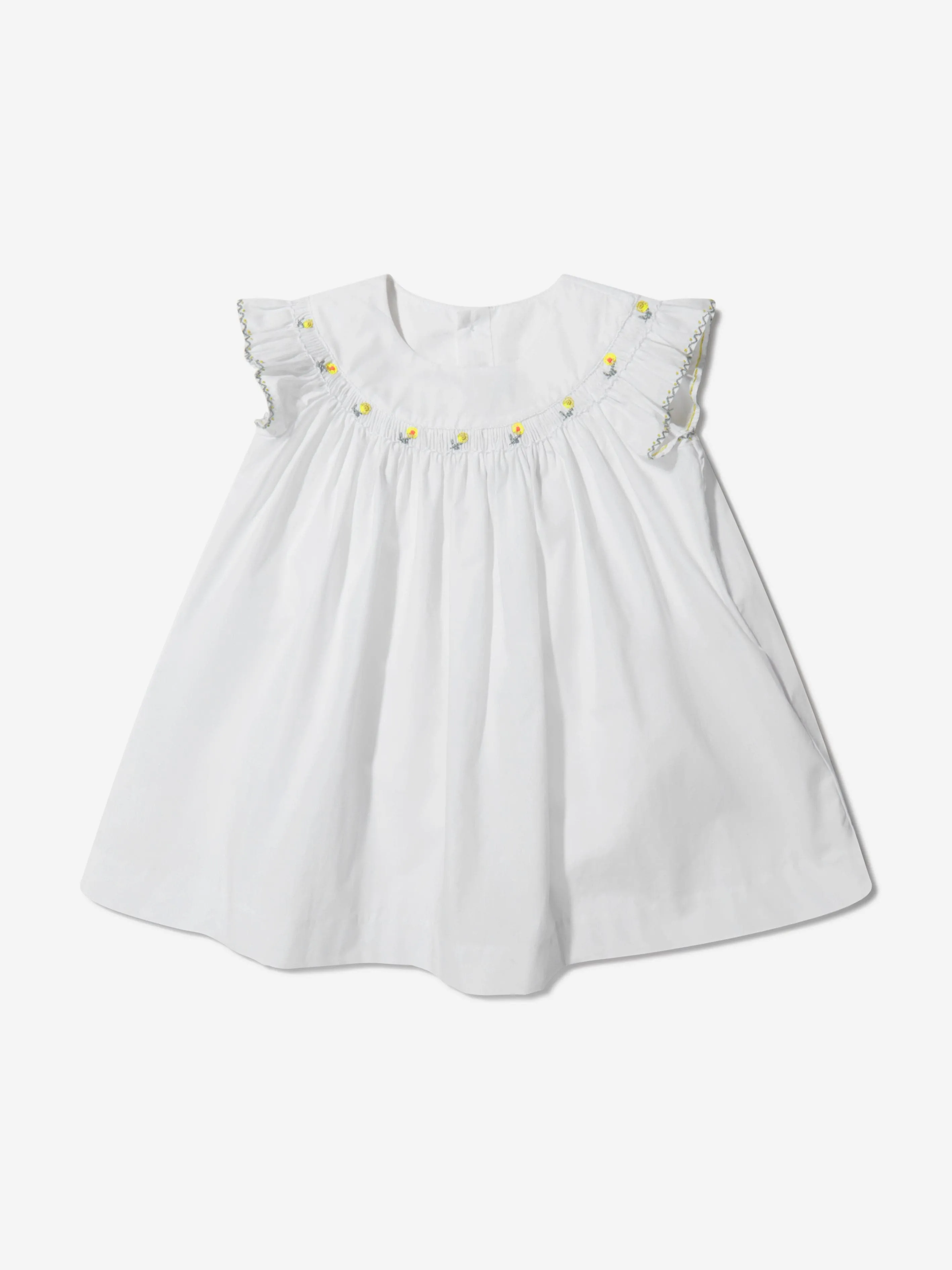 Bonpoint Baby Girls Cotton Poplin Embroidered Dress