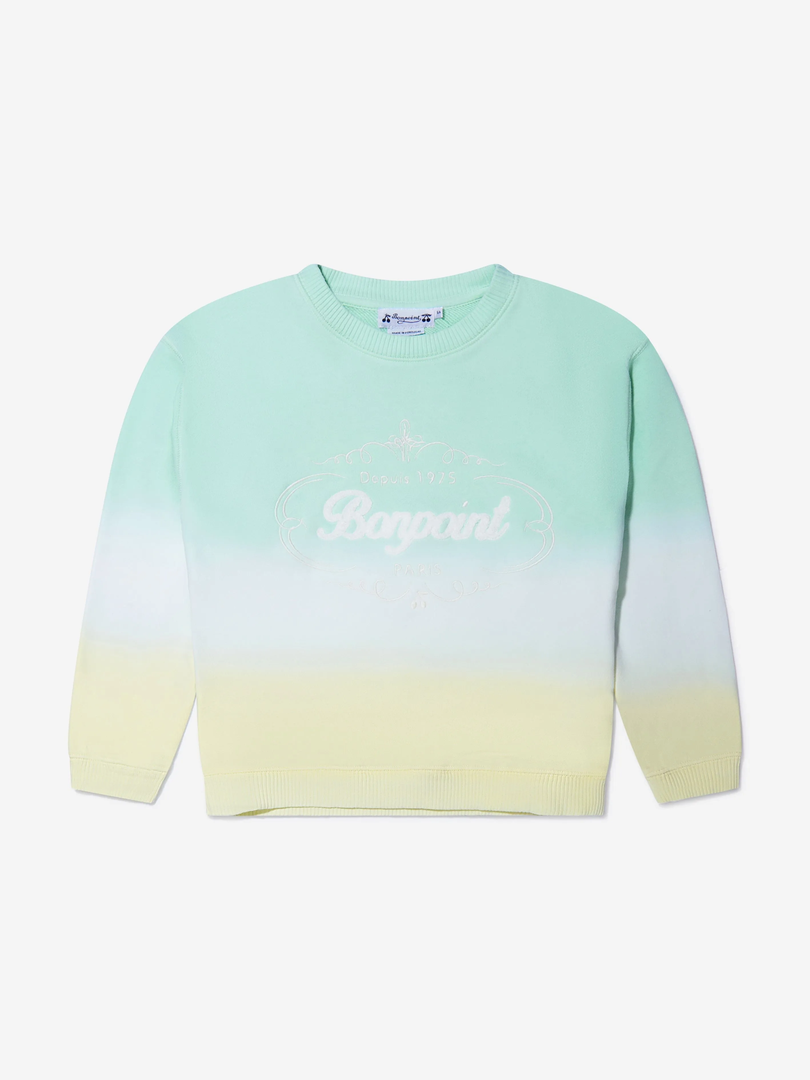 Bonpoint Boys Cotton Colour Gradient Sweatshirt