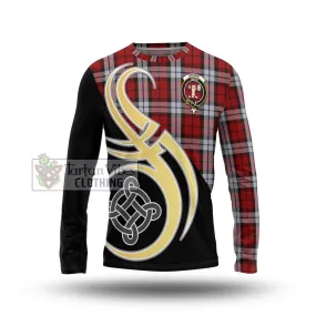 Brodie Dress Tartan Long Sleeve T-Shirt with Family Crest and Celtic Symbol Style