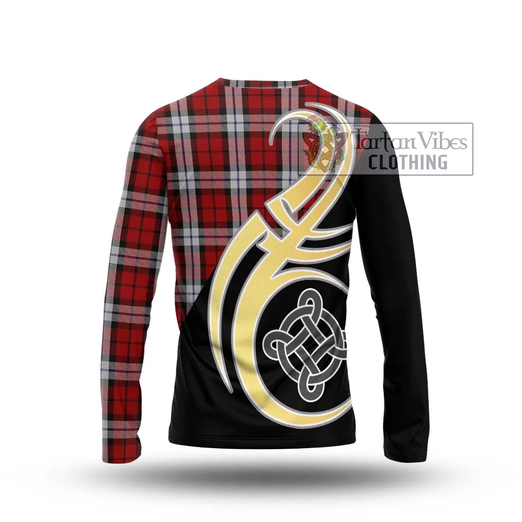 Brodie Dress Tartan Long Sleeve T-Shirt with Family Crest and Celtic Symbol Style