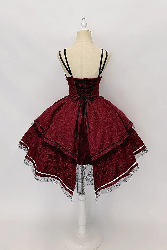 Broken Heart ~ Gothic Lolita Dress Asymmetrical Midi Party Dress by Alice Girl ~ Pre-order