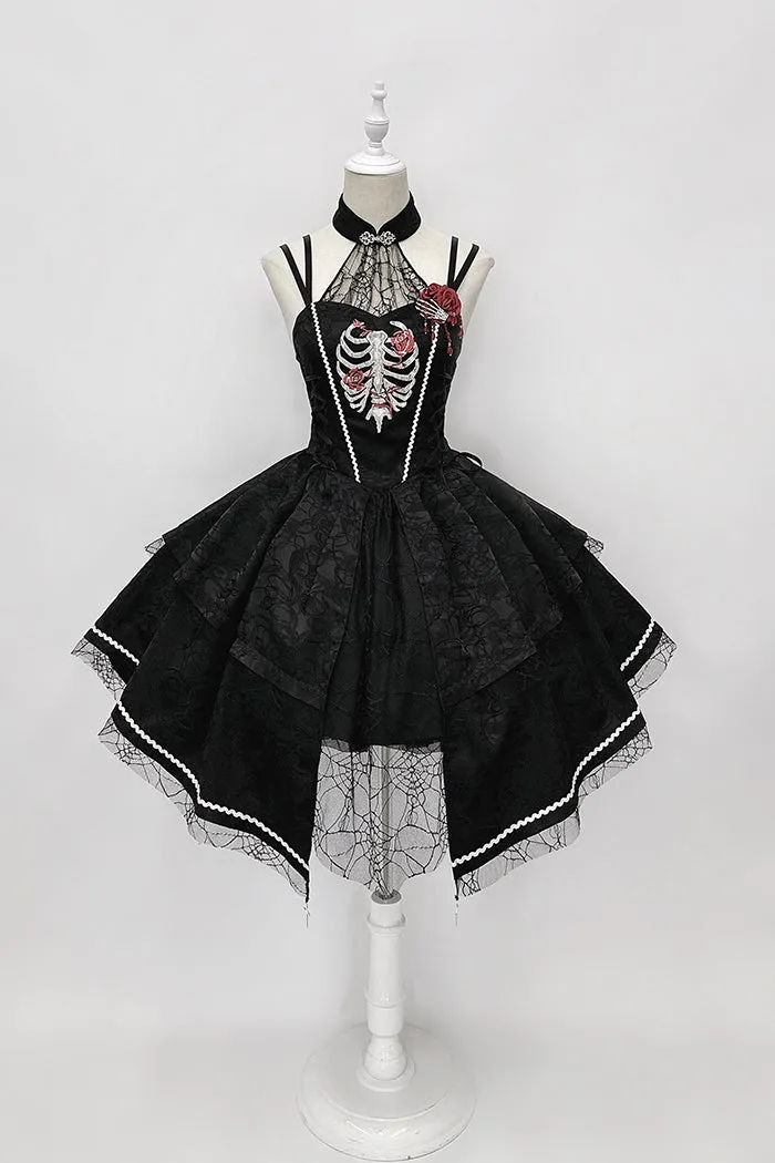 Broken Heart ~ Gothic Lolita Dress Asymmetrical Midi Party Dress by Alice Girl ~ Pre-order