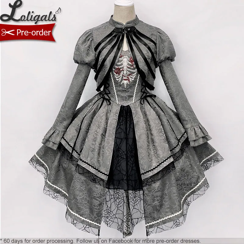 Broken Heart ~ Gothic Lolita Dress Asymmetrical Midi Party Dress by Alice Girl ~ Pre-order