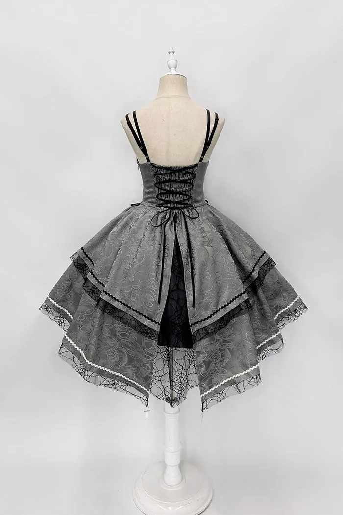 Broken Heart ~ Gothic Lolita Dress Asymmetrical Midi Party Dress by Alice Girl ~ Pre-order