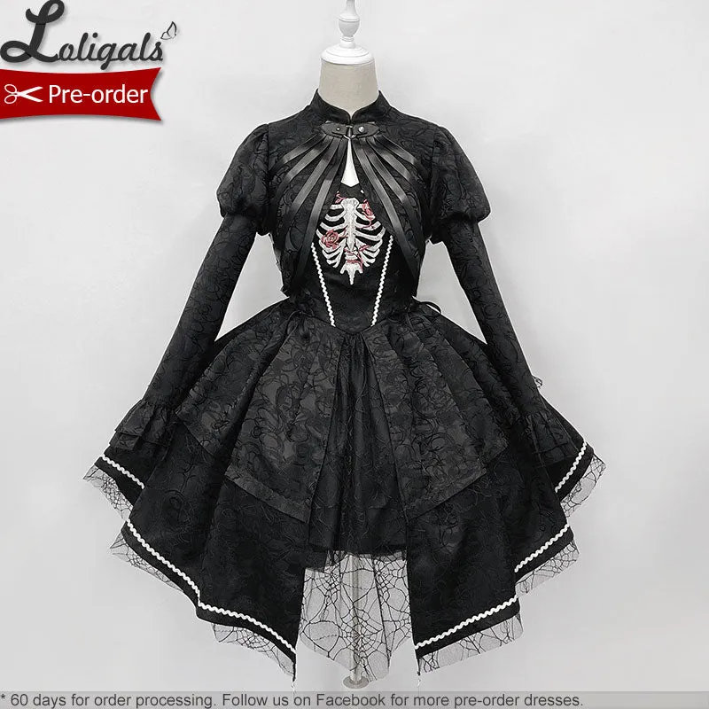 Broken Heart ~ Gothic Lolita Dress Asymmetrical Midi Party Dress by Alice Girl ~ Pre-order