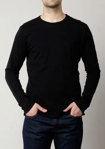 Brooklyn Denim Co. Cotton Pocket Long Sleeve Crewneck Shirt