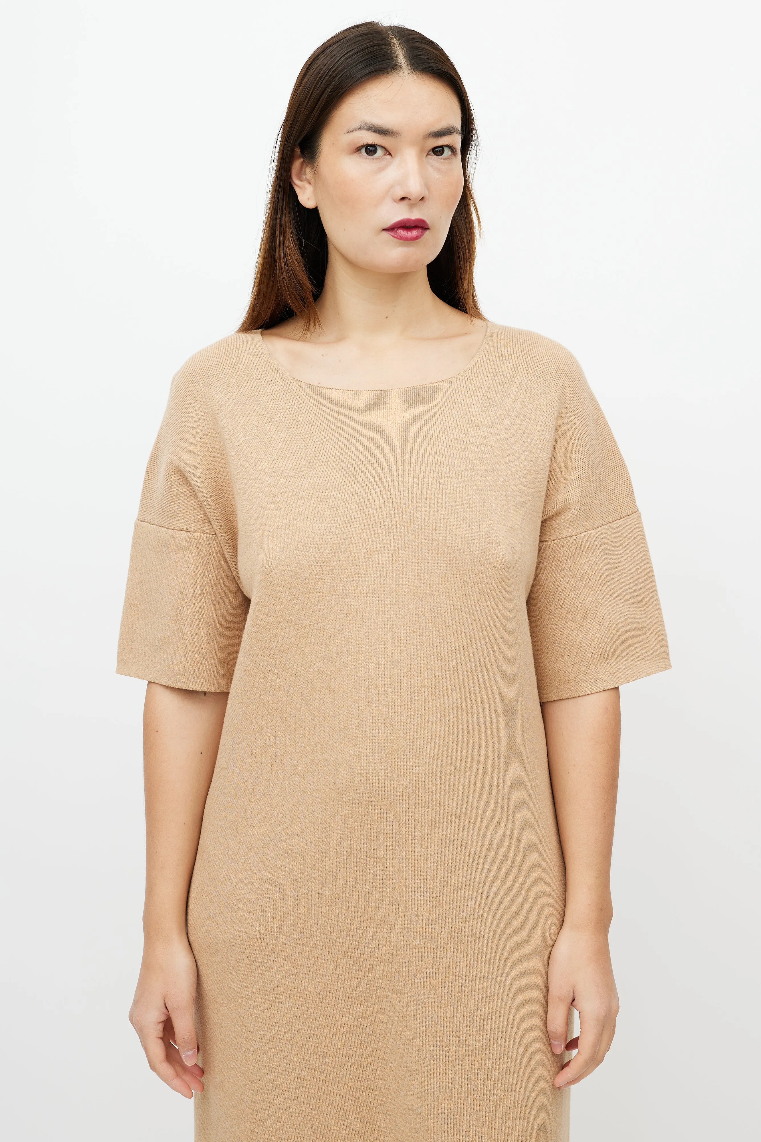 Brown Knit Dress