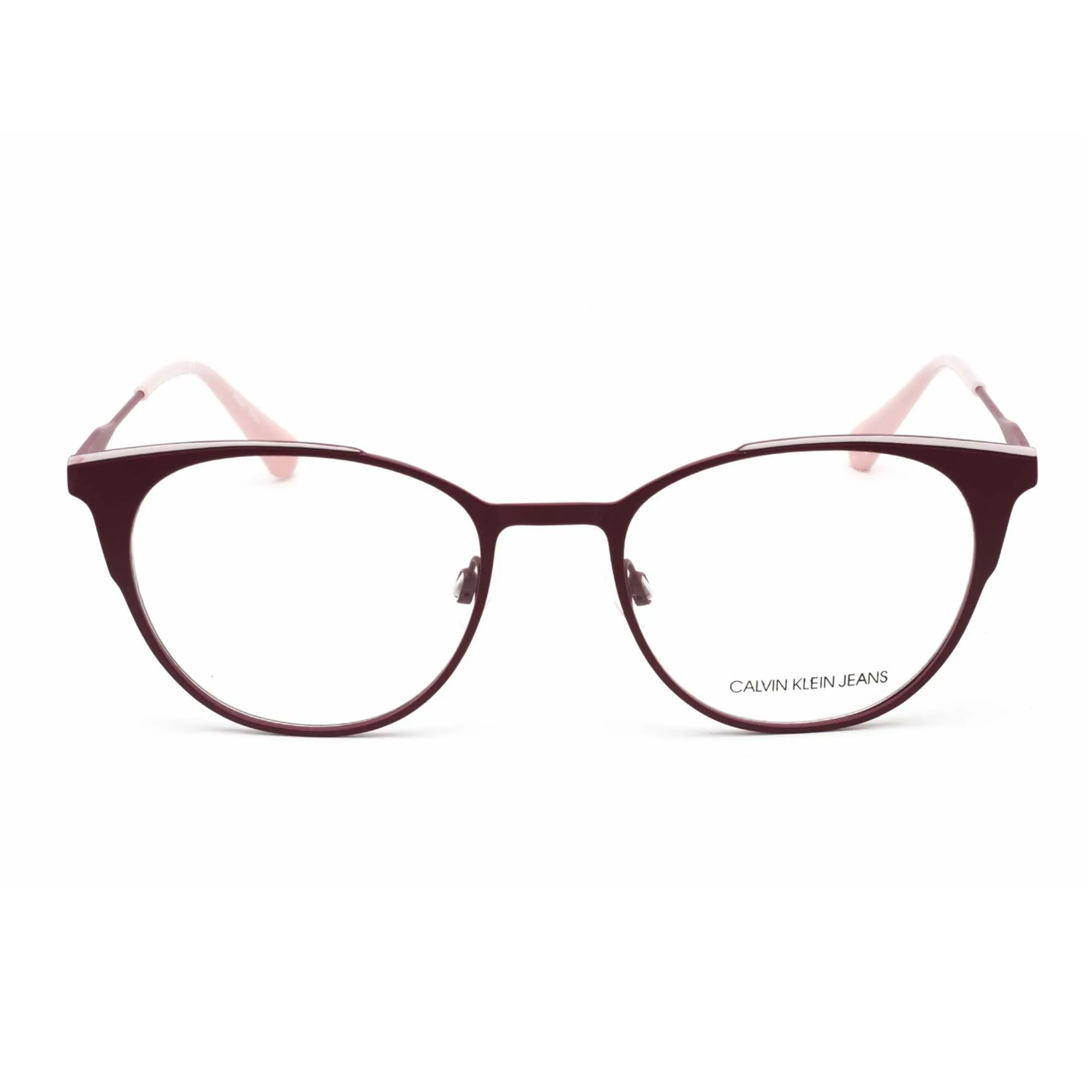 Calvin Klein Jeans Unisex Eyeglasses - Purple/Crystal Pink Cat Eye | CKJ21208 502