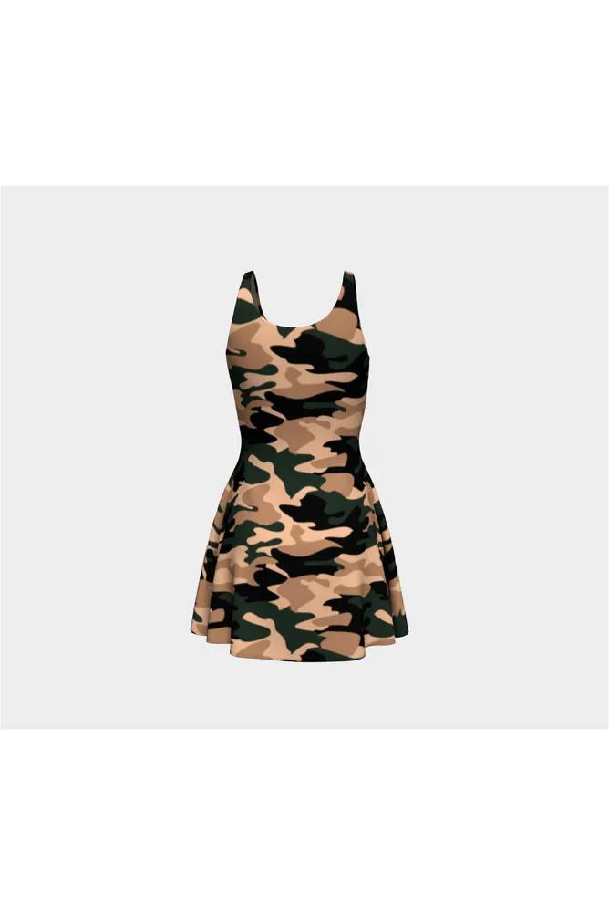 Camouflage Flare Dress