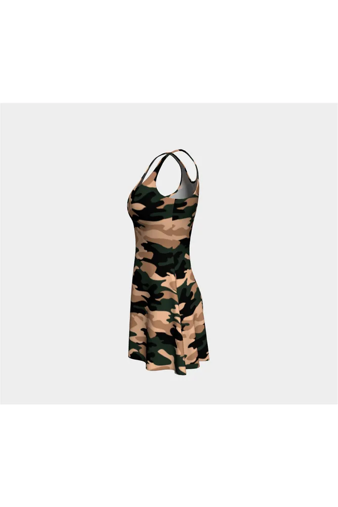 Camouflage Flare Dress