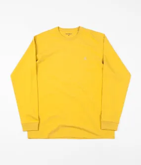 Carhartt Chase Long Sleeve T-Shirt - Colza / Gold