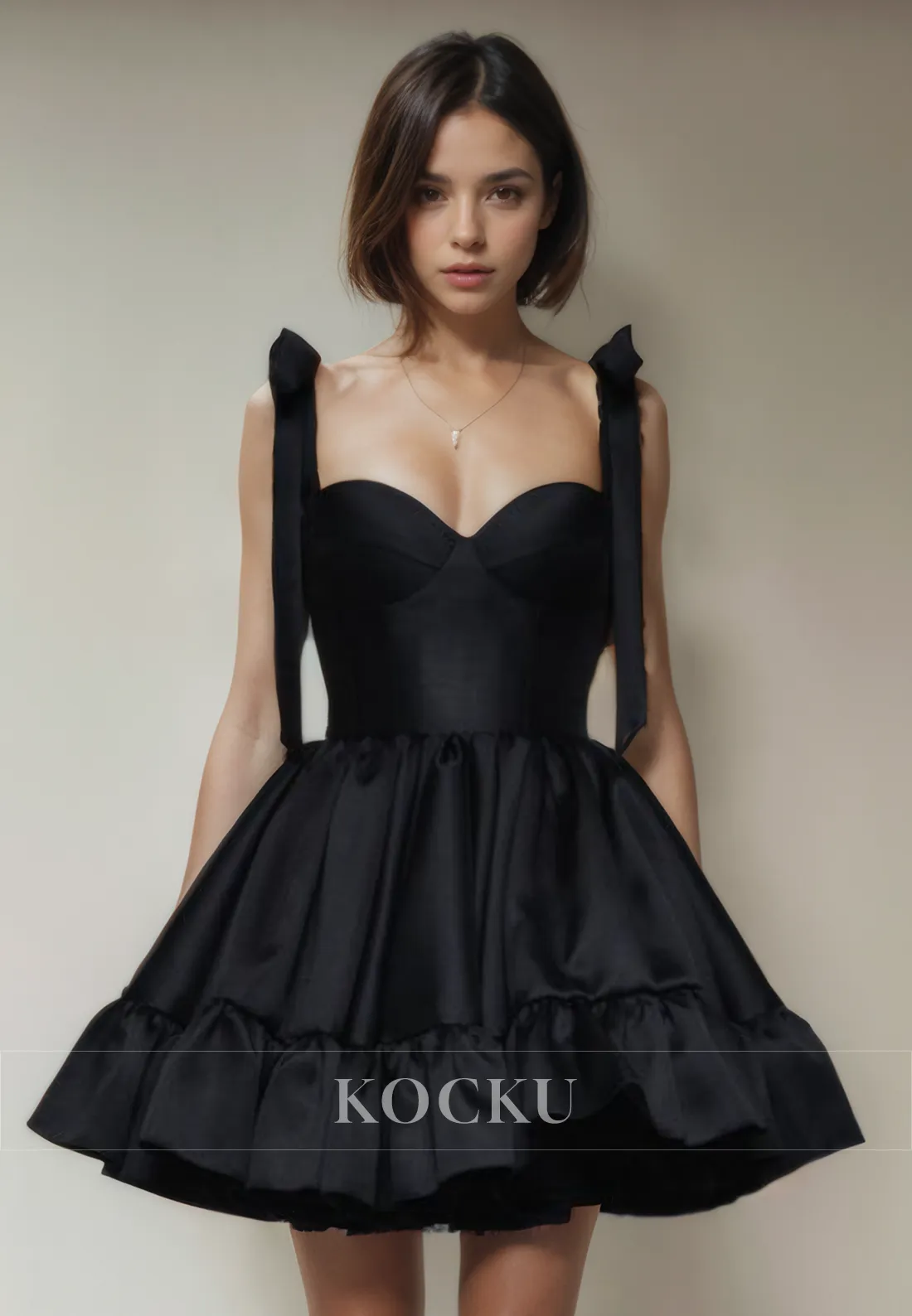 Chic & Modern Straps Square A-Line Party Homecoming Dress