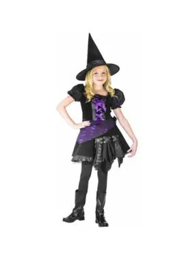 Childs Purple Punk Witch Costume