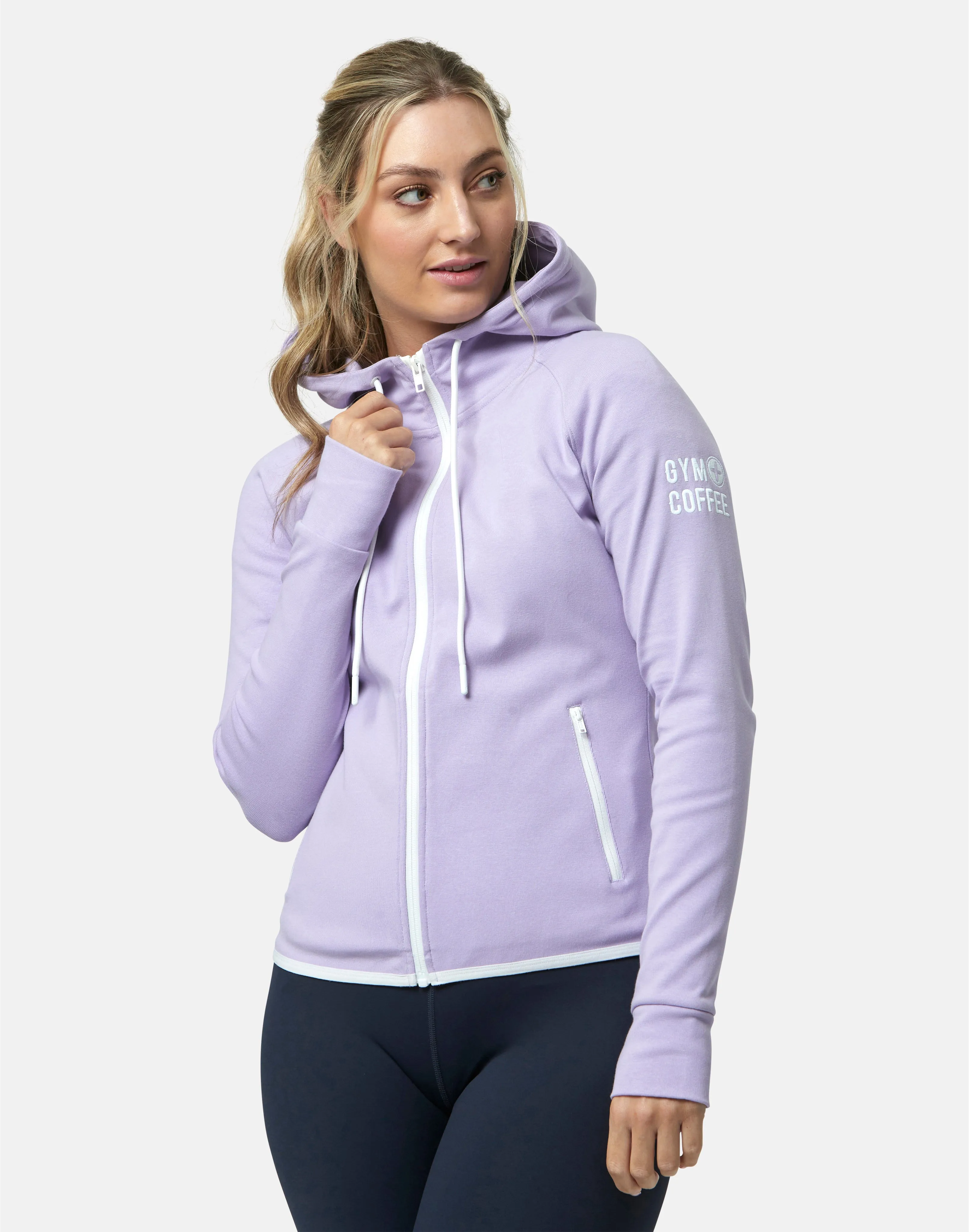 Chill Zip Hoodie in Lilac