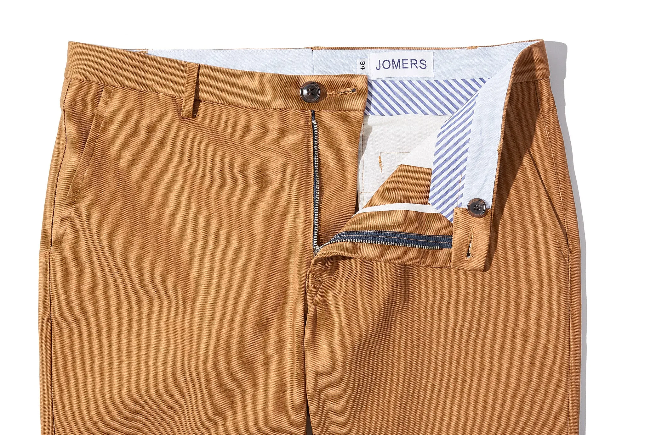 Clarks (Slim) - Caramel Duck Canvas Chino