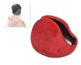 Classic Winter Unisex Foldable Headphone Ear Muffs - Red