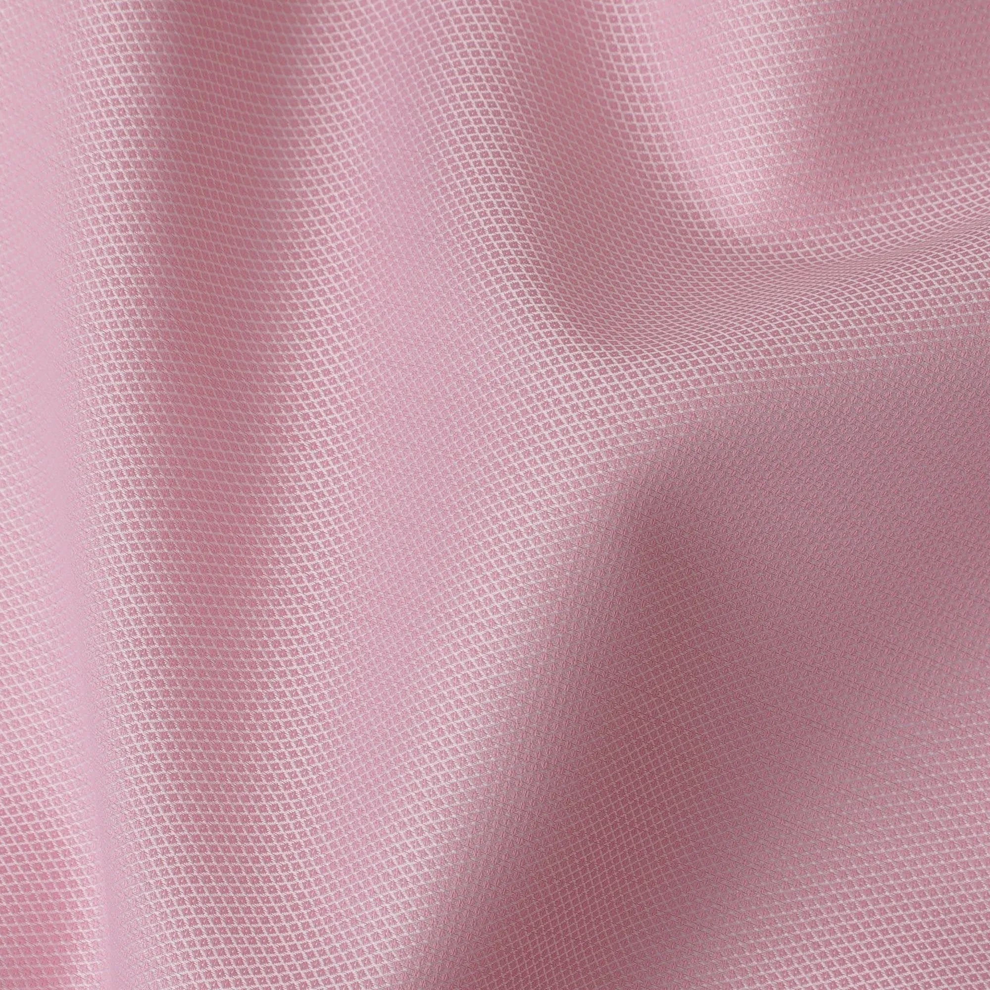 Coral pink Premium pure 100% Swiss cotton shirting fabric with same tone jacquard in self design-D14682