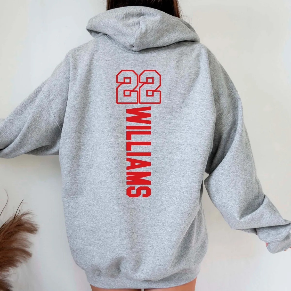 Custom Team Front and Back Personalized Hoodie