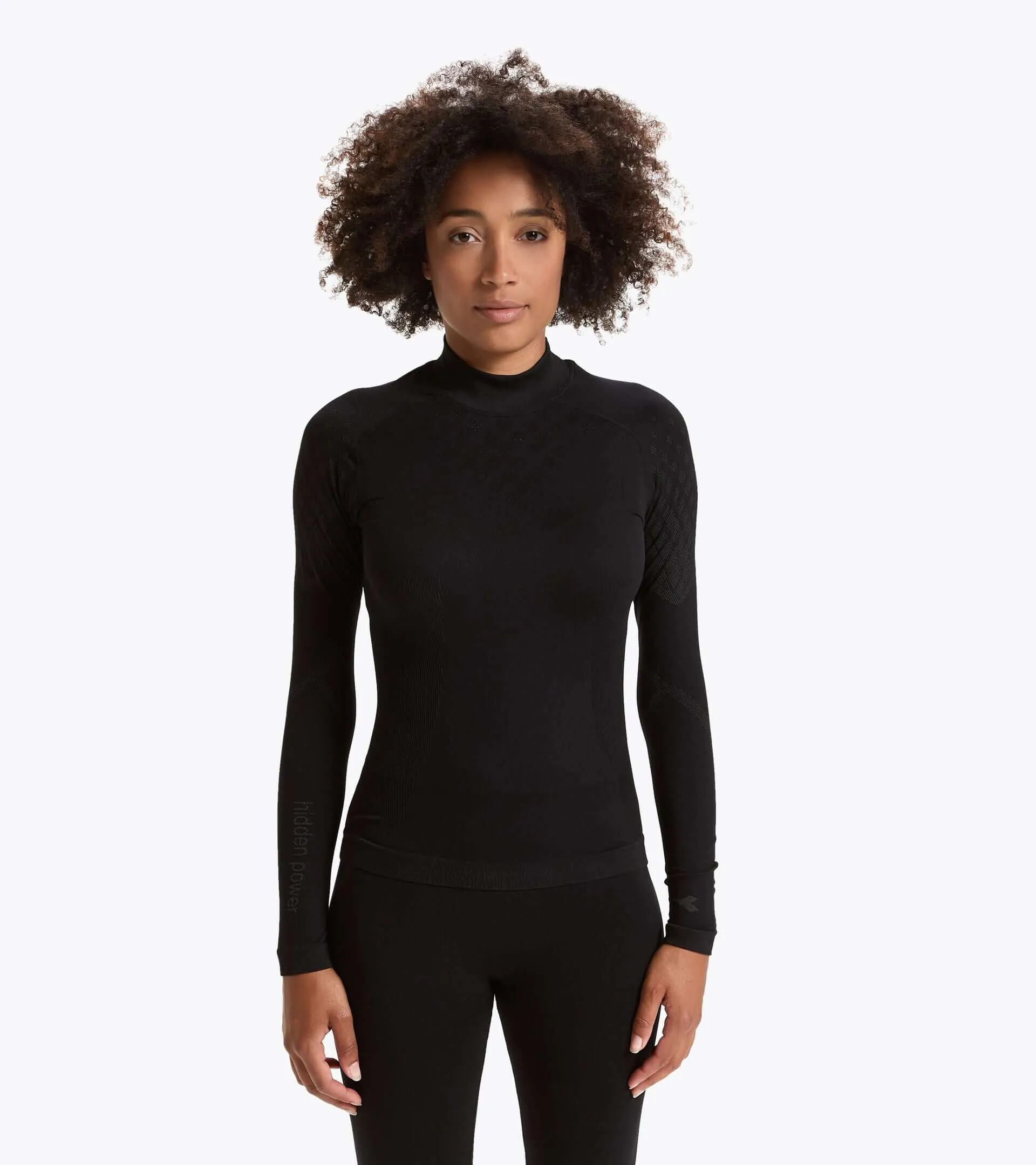 Diadora Womens ACT Turtle Neck Long Sleeve Training Tee