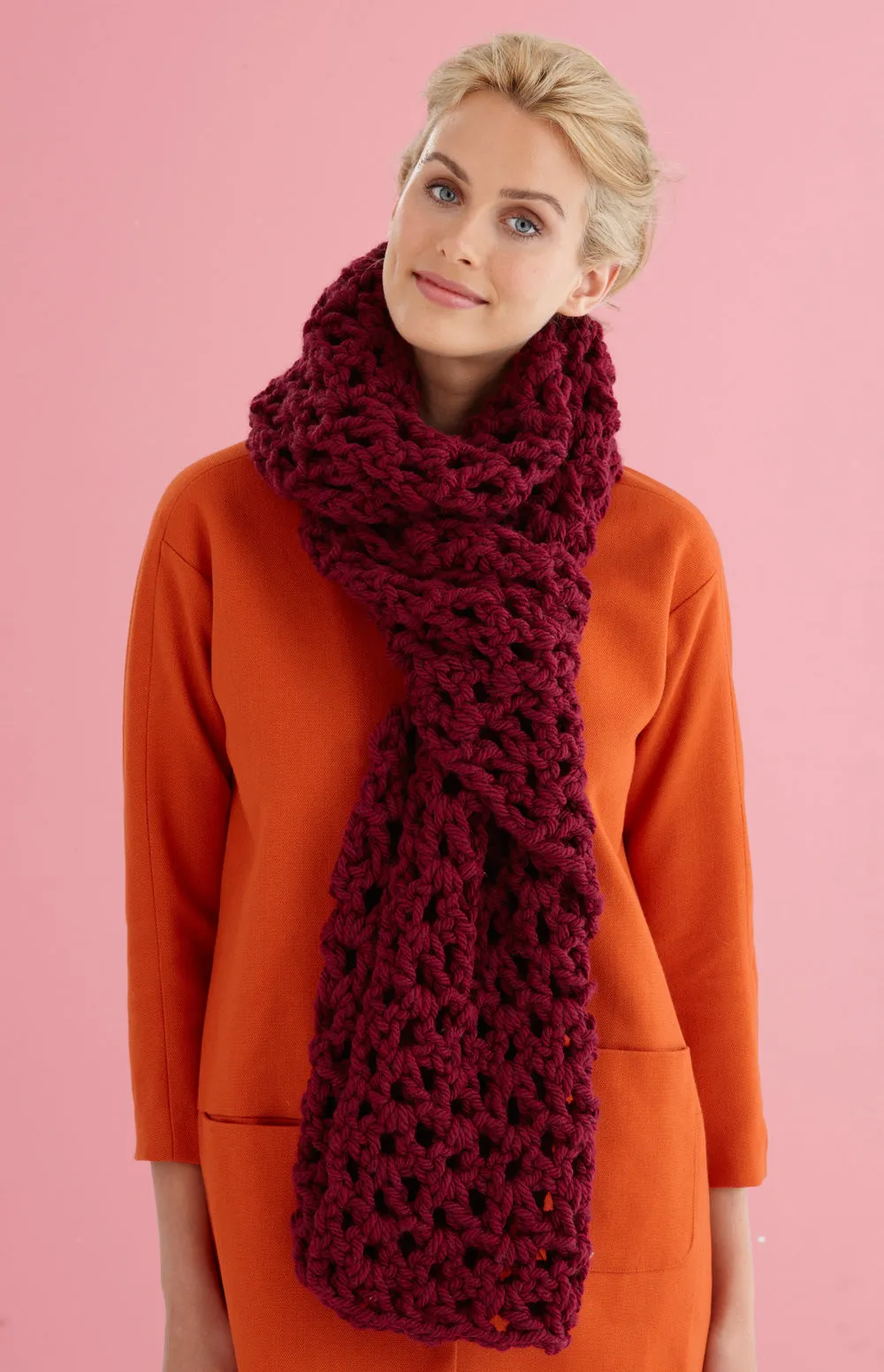 Easy V-Stitch Scarf (Crochet)