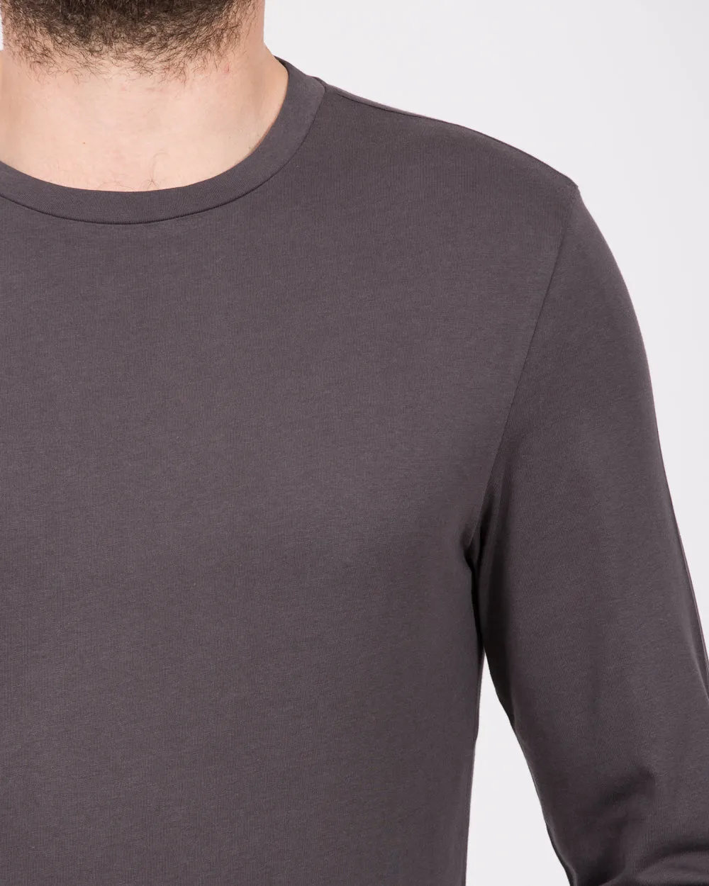 Essentalls Long Sleeve Tall T-Shirt (dark grey)